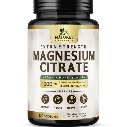 Premium Magnesium Citrate Design needed for Nature's Nutrition Design by Davi Giolo ★