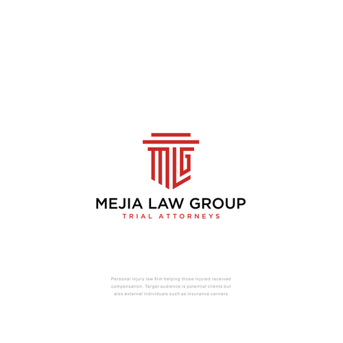 Modern, sleek law firm logo and branding Design by n a r e n d r a