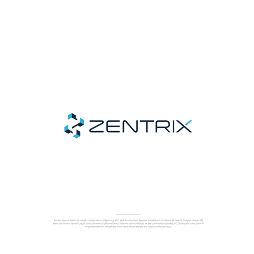 Logo for IT Company called Zentrix Réalisé par adwar std.