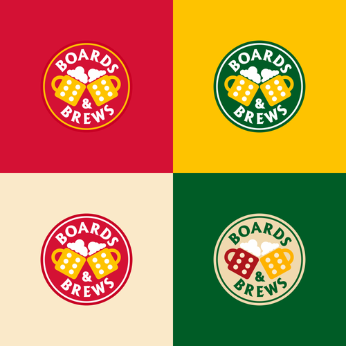 コンペ「Fun logo for social group focused on beer & board games」のデザイン by Ponomarevさん 