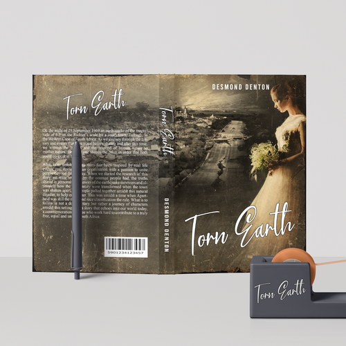 Dramatic book poster for an epic historical inspired earthquake tale (1969 TULBAGH SOUTH AFRICA) Design by H-Izz Design