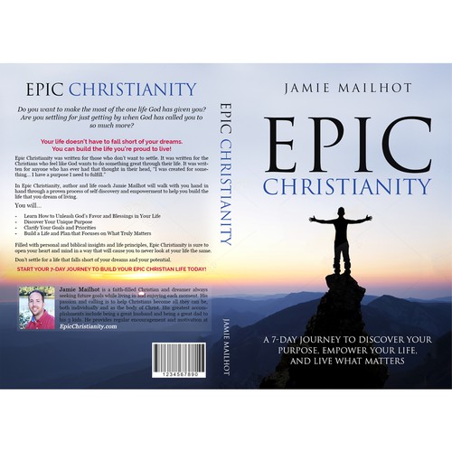 Epic Christianity Book Cover Design – Self Help and Life Motivation Christian Book – 6x9 Front and Back Design by Dreamz 14