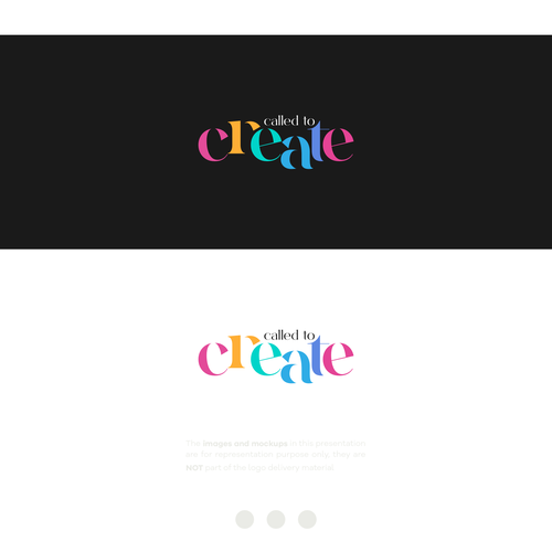 "Called to Create" Logo Design Diseño de c o n e l l o