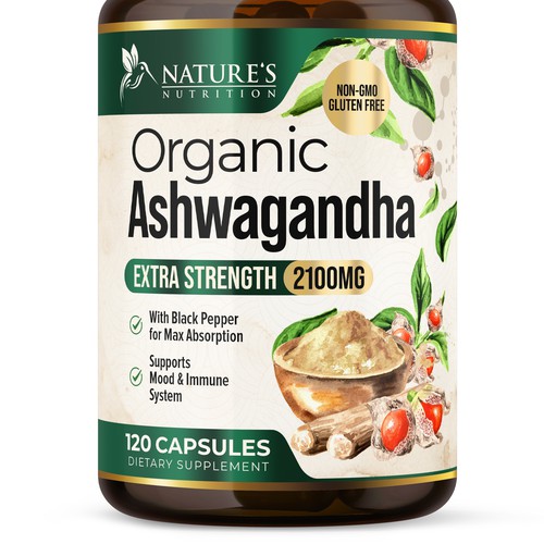 Ashwagandha Design Needed for Nature's Nutrition Design by UnderTheSea™