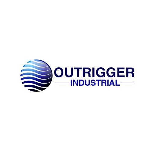 Rugged logo for a new industrial real estate development company called OUTRIGGER. Design by oceandesign