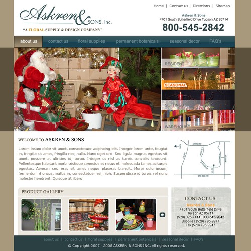 Web page design contest entry by Drahcir