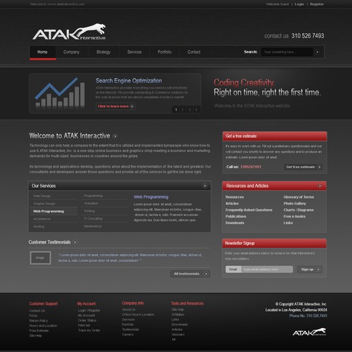 Interactive Services Agency Web Redesign - Award Winner Wanted Design by jorope