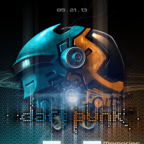 99designs community contest: create a Daft Punk concert poster Design réalisé par Creative KingFisher