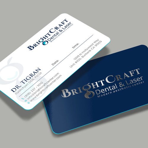 Modern Dental and Medical SPA business card Design by RENEXIT