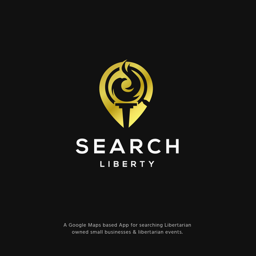 Sexy Techy Dark Modern Brand for Libertarians Design by jacondsign