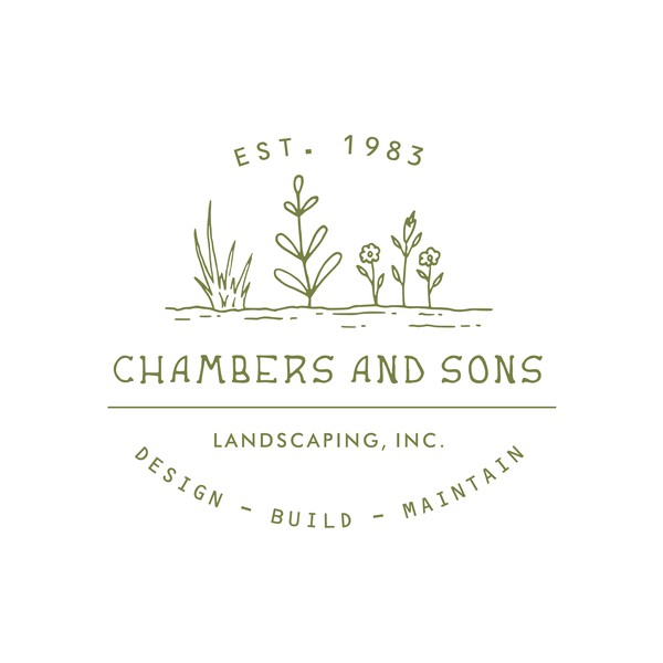 Chambers And Sons Landscaping Logo Concept 
