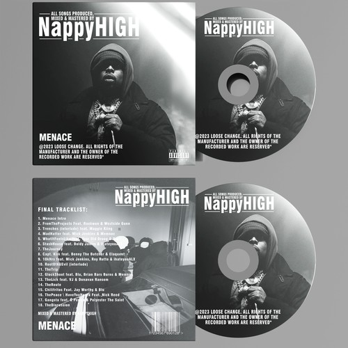 Nappyhigh - menace lp (back cover) | Album Cover contest | 99designs