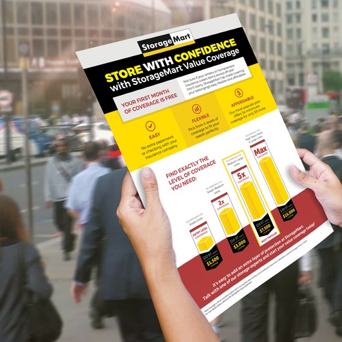 International Use StorageMart Value Coverage Flyer Postcard, flyer or
