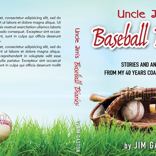 Little league baseball book cover Design by LilaM