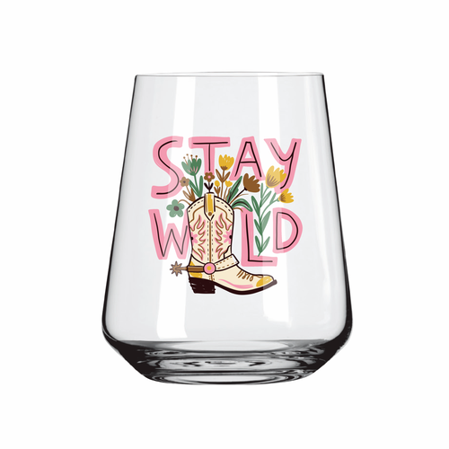 "Illustration for drinking glasses inspired by horses & cowgirls" winning Postcard, flyer or print