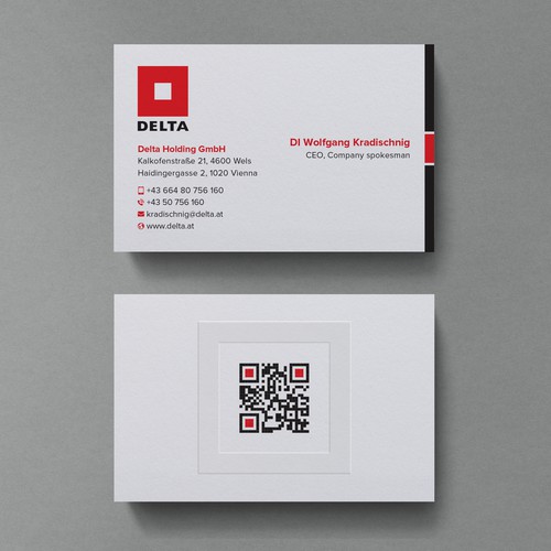 DELTA Business Card Relaunch Design by Birendra Chandra Das