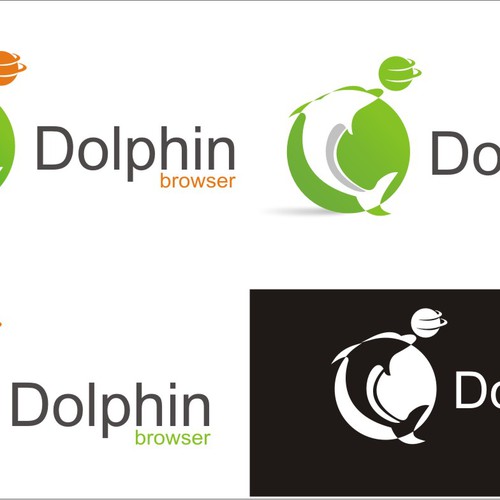 New logo for Dolphin Browser Réalisé par enkodesign