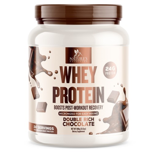 Tasty Whey Protein Chocolate Design Needed for Nature's Nutrition Design réalisé par UnderTheSea™