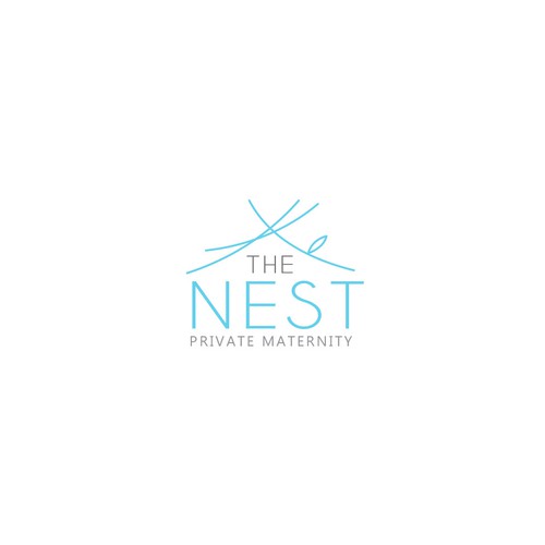 Design a funky logo (with a picture of a nest) for an Ob Gyn clinic to appeal to young women. Design by ALINAsINK