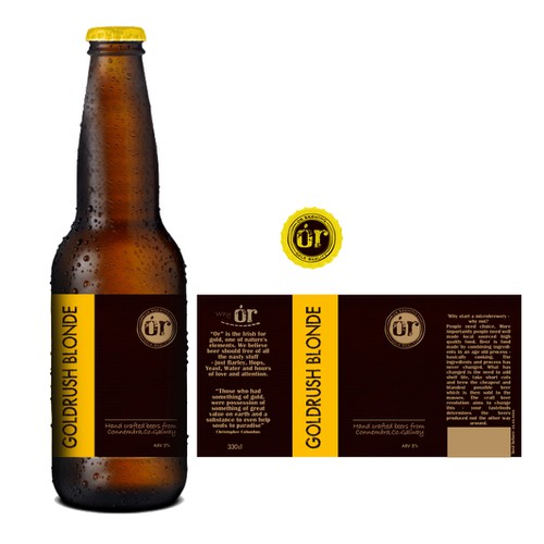 Etiquetas de producto propuesta en el concurso por Sublima