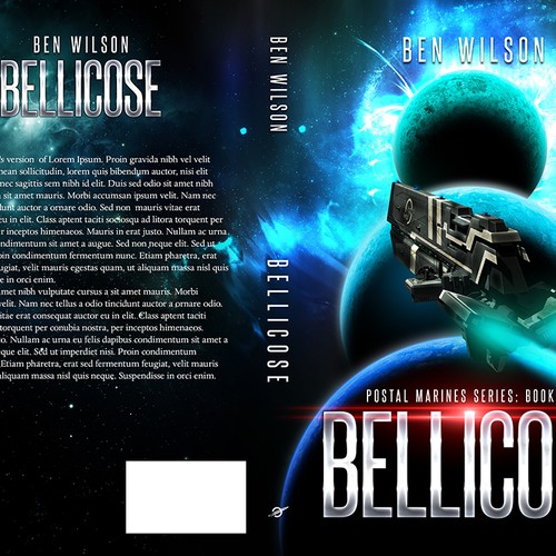 Sci-Fi Novel Cover Design, Start of Series. Design by iZed