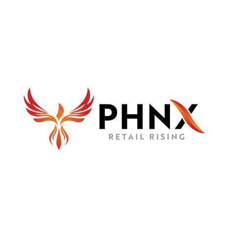Design a geometric logo of a phoenix for a tech accessories retailer Design by Transformed Design Inc.