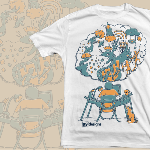 Create 99designs' Next Iconic Community T-shirt Diseño de Angkol no K