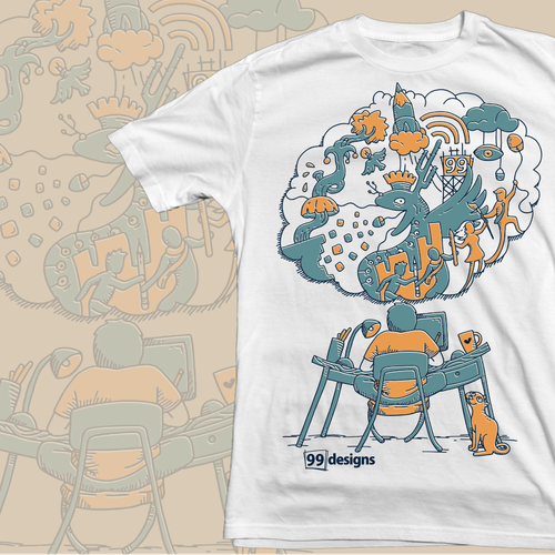 Create 99designs' Next Iconic Community T-shirt Design by AngkolJo