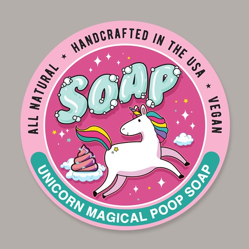 Unicorn Poop Soap