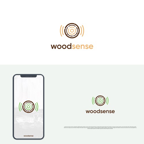 Sustainable tech logo needed for an IoT company working with wood construction Design by Lyna™