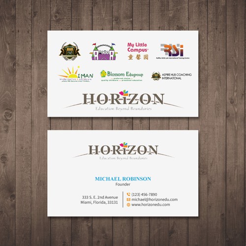 Impactful business card design for an educational platform Design by Tcmenk