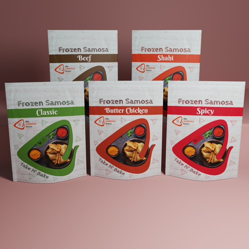 Packaging Designs for Frozen Samosa Packs Design by NAS design