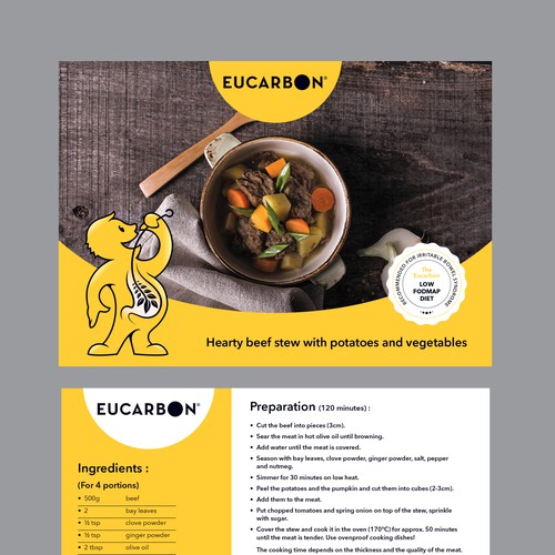 Recipe flyer template Design von Krishna Arts