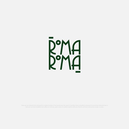 Roma Roma Logo Desing Design réalisé par hartawan®