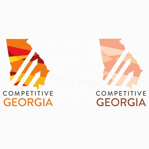 Create a logo using the state of GA as the main image underlying the
economic strength of diversity Design by Jilldreamer