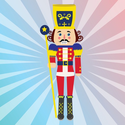 Design a Beautiful Nutcracker Sticker Design by niastudio.art