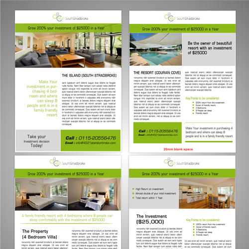 brochure design for 4521 SouthStradbroke Design von magicball