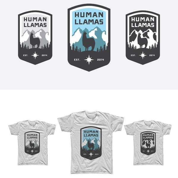 Design by andsuryanagara titled "Logo Concept for HumanLlamas"