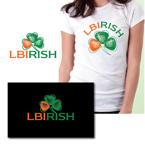 Create classic/bright logo reflecting Irish heritage at the seashore using "LBIRISH" Design by SilverPen Designs