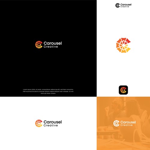 Logo for creative advertising agency Design by reza007