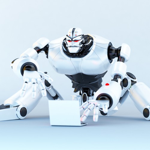 Computer modeled (CG) evil robot illustration Design von cana
