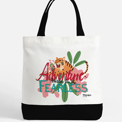 Typographic illustration to inspire and empower women Design by chte