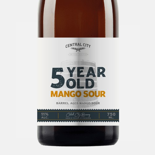 Premium Craft Sour Beer Label Design by mnml1