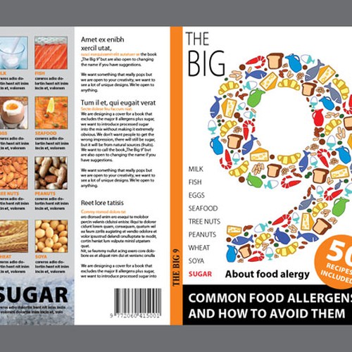 Book Cover for food allergy book Design by Yes Designs