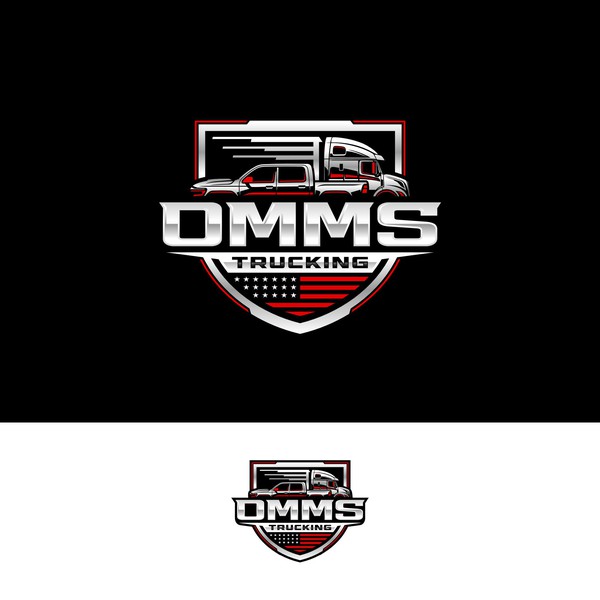  US Trucking and Freight Transportation Business Logo