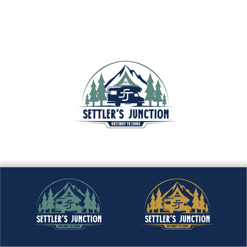 Logo Design for Settler's Junction RV Resort Design by Elesense