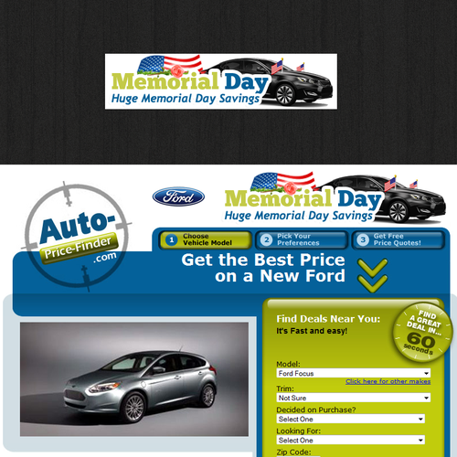 Help an Automotive Website with a new landing page ad Ontwerp door Amar Abaz
