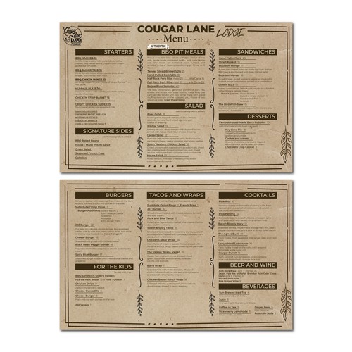 Menu contest entry by Josua carlos