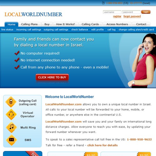 LocalWorldNumber.Com Site Design Contest Design por deadbit