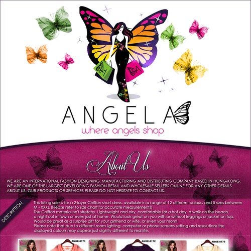 Create the next banner ad for Angela Fashion  Design by adrianz.eu